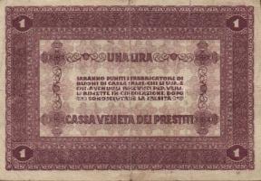 Olaszország/Velence/osztrák megszállás 1918. 1L (3x) T:II