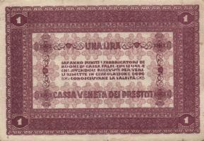 Olaszország/Velence/osztrák megszállás 1918. 1L (3x) T:II