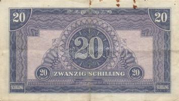 Ausztria/nemzetközi megszállás 1944. 20Sch T:II/III+