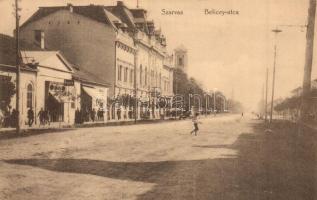 Szarvas, Belicey utca, drogéria, Árpád szálloda