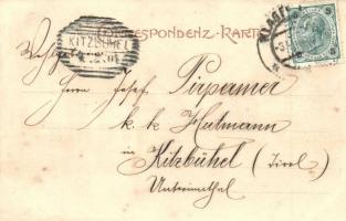 Klagenfurt am Wörthersee, St. Veiter Vorstadt. Verlag M. Neumann / street view with horse cart and t...