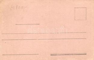 Héber zsidó újévi üdvözlőlap / Jewish New Year greeting card with Hebrew texts, Judaica (EK)