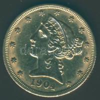 USA 1904. 5$ Au "Koronás fej" 8,359g T:2