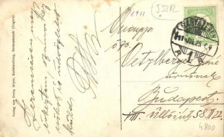 1911 Nagyszeben, Hermannstadt, Sibiu; Kis piac, árusok, üzletek / Kleiner Ring / small market square...