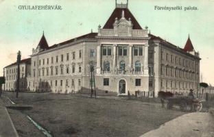 1917 Gyulafehérvár, Karlsburg, Alba Iulia; Törvényszéki palota / court of justice