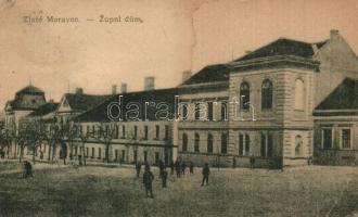 1921 Aranyosmarót, Zlaté Moravce; Megyeház. Steiner Samu kiadása / Zupní dum / county house (EK)