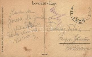 1921 Aranyosmarót, Zlaté Moravce; Megyeház. Steiner Samu kiadása / Zupní dum / county house (EK)