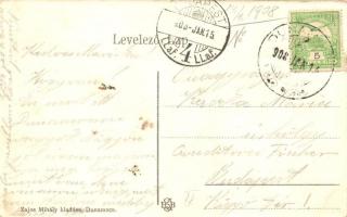 1908 Dunamocs, Dunajskej Moci, Moca; Duna part. Zajos Mihály kiadása / Dunaj (Danube) riverside