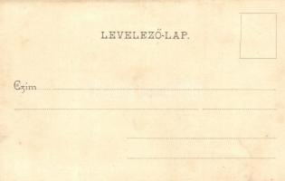 Ipolyság, Sahy; Drégely vára. Kanyó Antal kiadása / castle. Art Nouveau