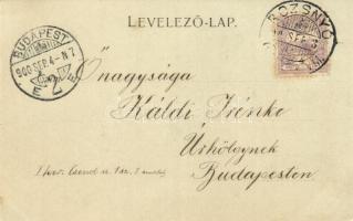 1900 Krasznahorkaváralja, Krásnohorské Podhradie; vár / Schloss / castle