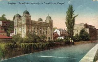Sarajevo, Izraeliticka bogomolja / Israelitischer Tempel / synagogue + K.u.K. Feldpost (EK)