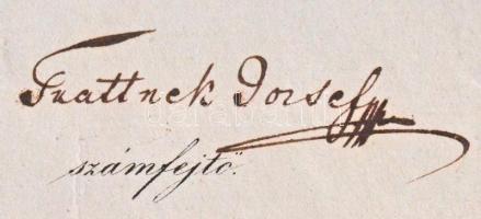 Buda 1848. augusztus 10. "Kamat nélküli kincstári utalvány" a "Torda megye" nevé...