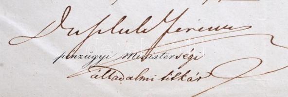 Buda 1848. augusztus 10. "Kamat nélküli kincstári utalvány" a "Torda megye" nevé...