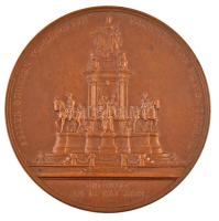 Ausztria 1888. "Mária Terézia / Mária Terézia-emlékmű" Br emlékérem, peremén gyártói jelzé...