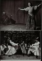 Reismann Marian (1911-1991): Magyar táncok, 5 db pecséttel jelzett fotó, felületén apró sérülésekkel, 17,5×23,5 cm