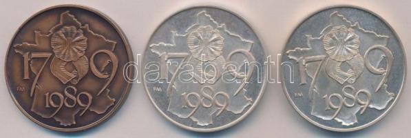 Fritz Mihály (1947- ) 1989. "MÉE Szeged - Szabadság, egyenlőség, testvériség - Francia Köztársa...