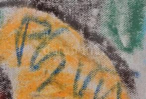 Cs. Németh Miklós (1934-2012): Cím nélkül, pasztell, vászon, jelzett, 41×27 cm