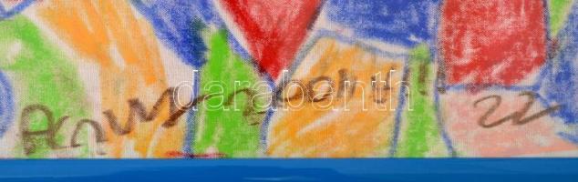 Cs. Németh Miklós (1934-2012): Sokalakos, pasztell, vászon, jelzett, 41×56 cm