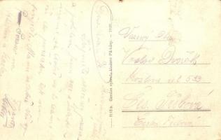 Párkány, Stúrovo; Rákóczi út alsó része, Kereskedelmi részvénytársaság üzlete, cseh légionisták / st...