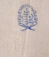 Herendi Viktória mintás kis cipő. Kézzel festett, jelzett, hibátlan. 10x5,5 cm