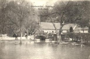 Görömbölyi-Tapolca (Miskolc), fürdő, kis híd. Kiadja Orosz Ferenc (EK)