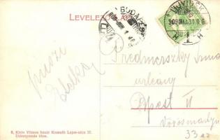 1909 Újvidék, Neusatz, Novi Sad; Törvényszéki palota, kerékpáros. Klein Vilmos bazár kiadása / palac...