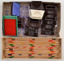 Régi gyerekjátékok: Mikado, Vízipók nyomda, jó állapotban, eredeti dobozában