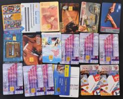1991-1996 Kb. 350 db, főként magyar telefonkártya és katalógus + 36 db Bajnokok Ligája játékosok kártya