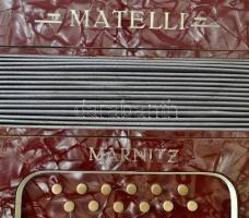 Matelli Marnitz tangóharmonika, kis javításra szorul szép állapotban, saját dobozában