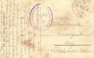 Balatonszepezd, Szepezd; Balaton parti villák, templom. Kiadja Löwy B. + 144. sz. Kossuth cserkészcs...