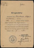 1945 Vidékre költözési engedély magyar-orosz nyelven