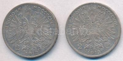 Ausztria 1912-1913. 1K Ag "Ferenc József" (2xklf) T:2
Austria 1912-1913. 1 Corona Ag &quo...