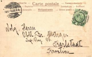 1901 Santoy I. / Asian style Art Nouveau litho s: Raphael Kirchner