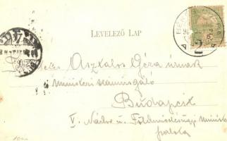 1903 Békéscsaba, Körös folyó részlete (fl)