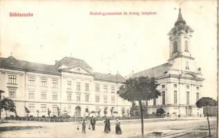 1908 Békéscsaba, Rudolf gimnázium, Evangélikus templom