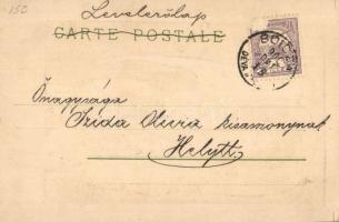 1900 Serenade / Art Nouveau angel with lute s: Kieszkow