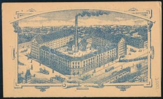 1895 Pesti Molnárok és sütők gőzmalom Rt.  árjegyzéke. Hátoldalon a malom képével