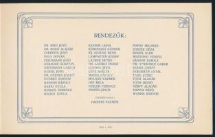 1904 Pécsi Athléticai Club szecessziós meghívója 4p. 17x11 cm