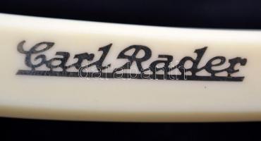 Carl Rader Solingen 155/4/8-as borotva, jelzett, bakelit nyéllel, Robert Höhmann Söhne tokkal, h: 23...