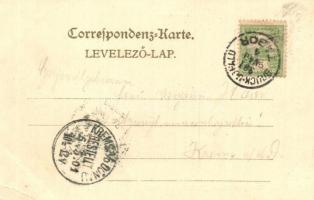 1901 Lajtabruck, Brucker Lager; Főőrség. H. Effenberg kiadása / Hauptwache / main guard building in ...