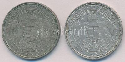 1937-1938. 2P Ag "Madonna" (2xklf) T:2
