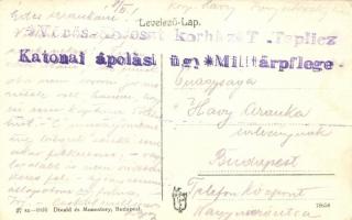 Trencsénteplic fürdő, Bad Trencianske Teplice; Kossuth Lajos utca, vendéglő, étterem, templom / stre...