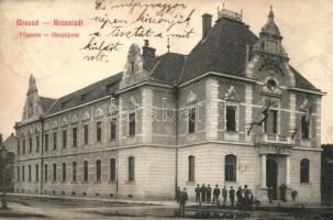 Brassó, Kronstadt, Brasov; Főposta, posta hivatal / Hauptpost / main post office (EK)