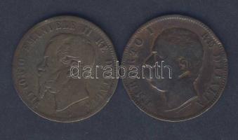 Olaszország 1866. 10c T:3/3- + 1893. 10c T:3