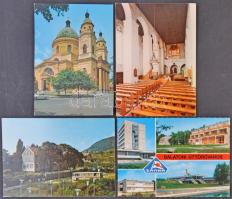 118 db MODERN magyar városképes lap / 118 modern Hungarian town-view postcards