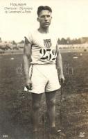 Lemuel Clarence Bud Houser, American field athlete, discus thrower, Olympic champion. AN Paris 391.