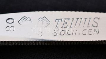 Tennis Solingen 80-as borotva  gyöngyház utánzatú cell. nyéllel, eredeti tokban h: 24 cm