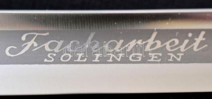 Tennis Solingen 80-as borotva  gyöngyház utánzatú cell. nyéllel, eredeti tokban h: 24 cm