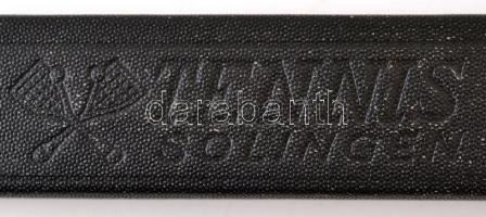 Tennis Solingen 80-as borotva  gyöngyház utánzatú cell. nyéllel, eredeti tokban h: 24 cm