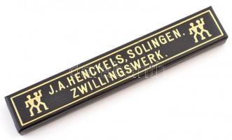 J.A. Henckels Solingen 72-es borotva fekete cell. nyéllel, eredeti tokban h: 24 cm